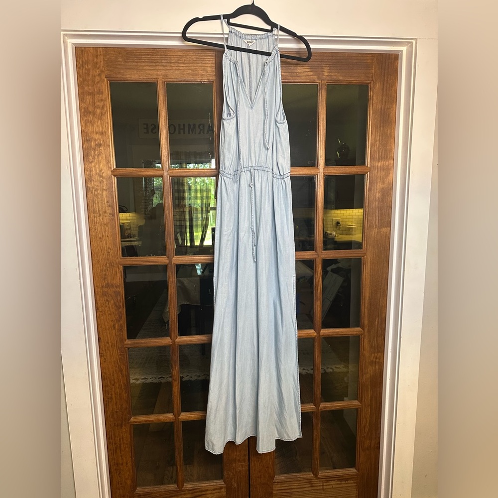 BB Dakota Light Blue chambray Maxi Dress